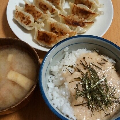 とろろご飯美味しく出来ました！。